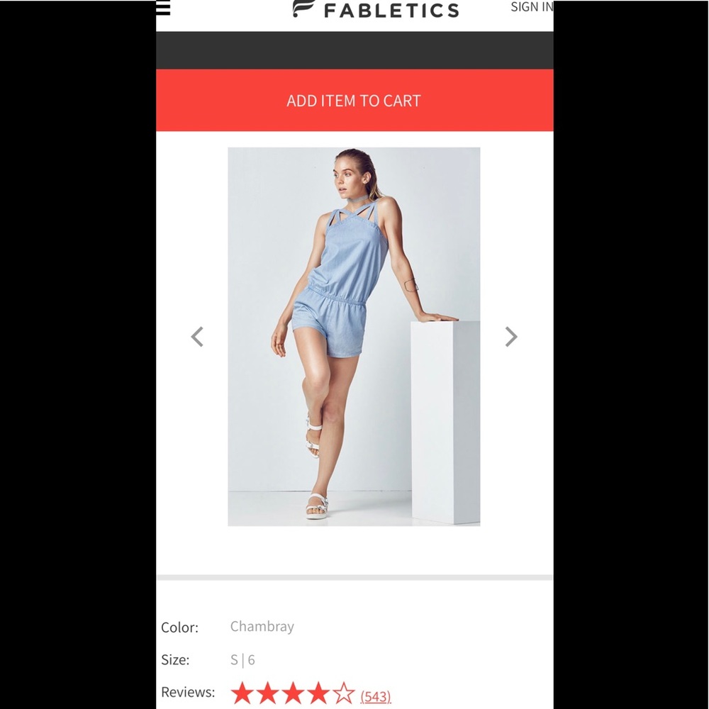 Fabletics Liza Romper